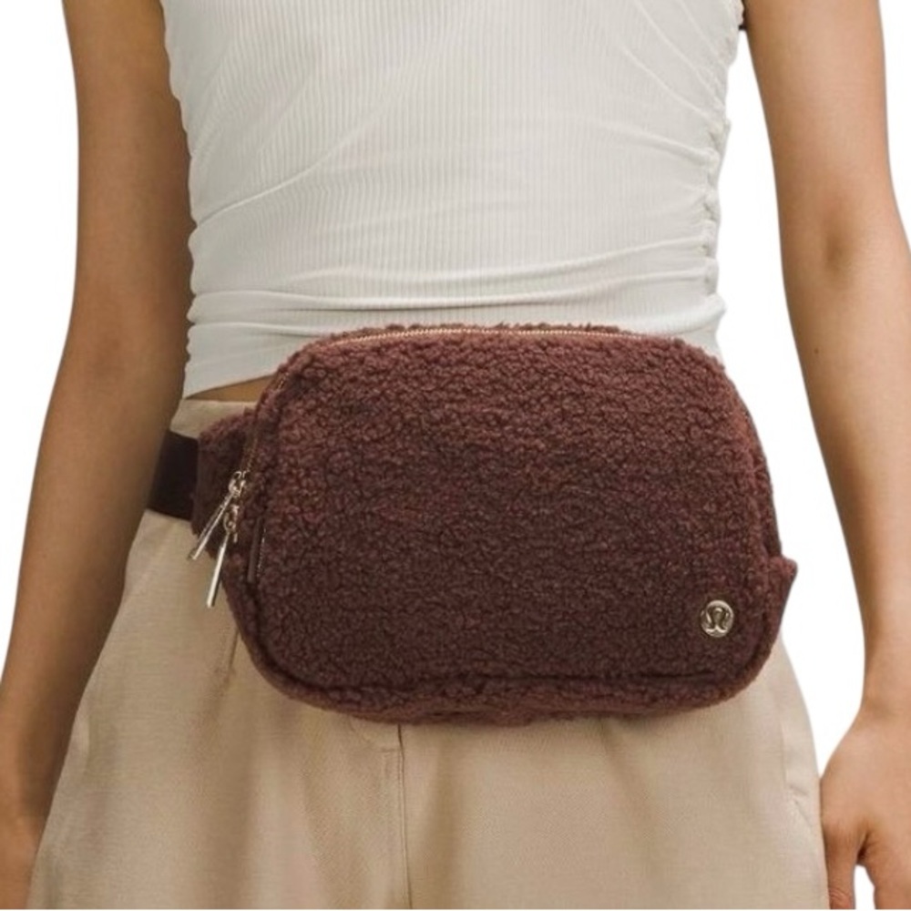 lululemon athletica Chocolate Fleece Crossbody Bag